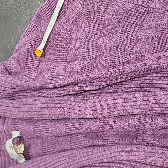 Athleta Women's purple duster cardigan sweater size S* casual boho preppy fall - Picture 8 of 9